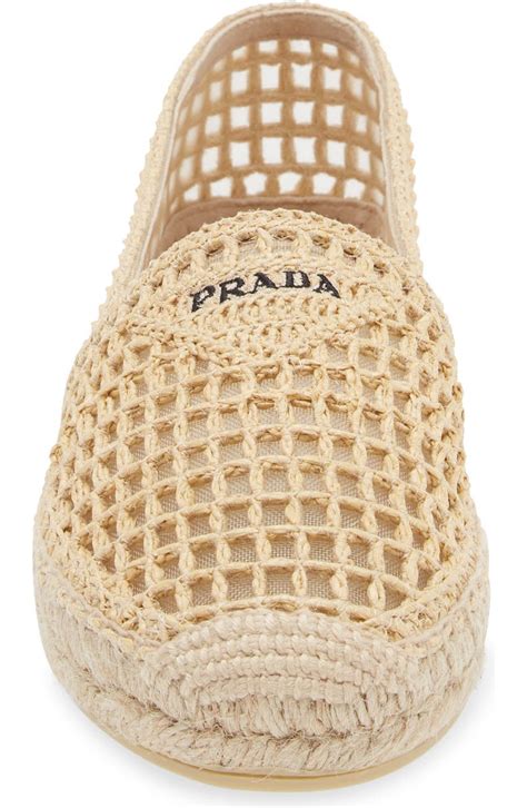 Prada Woven Raffia Espadrille (Women) 